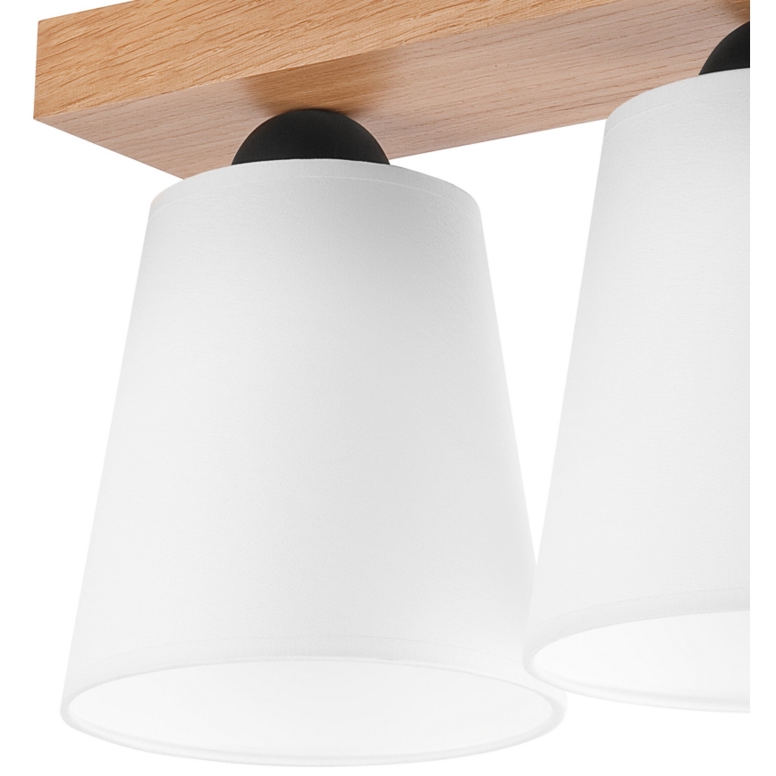 Lampadario a plafone LULA 2xE27/60W/230V quercia