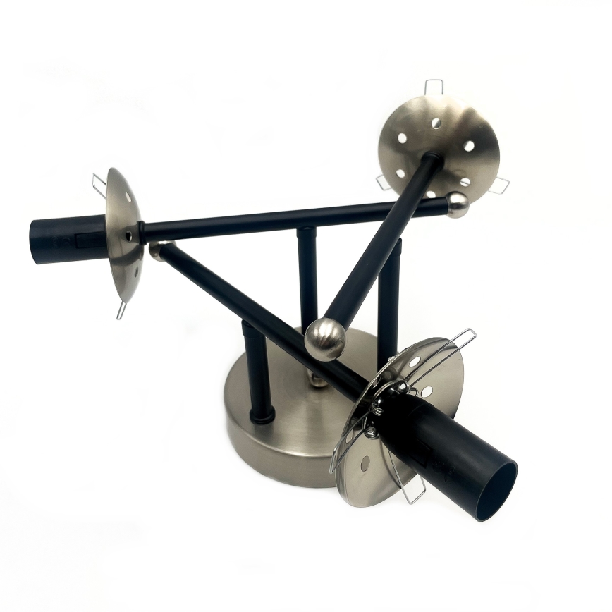 Lampadario a plafone MALENA 3xE14/5W/230V nero/grigio