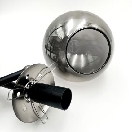 Lampadario a plafone MALENA 3xE14/5W/230V nero/grigio