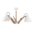 Lampadario a plafone MARCELLO 3xE27/60W/230V faggio