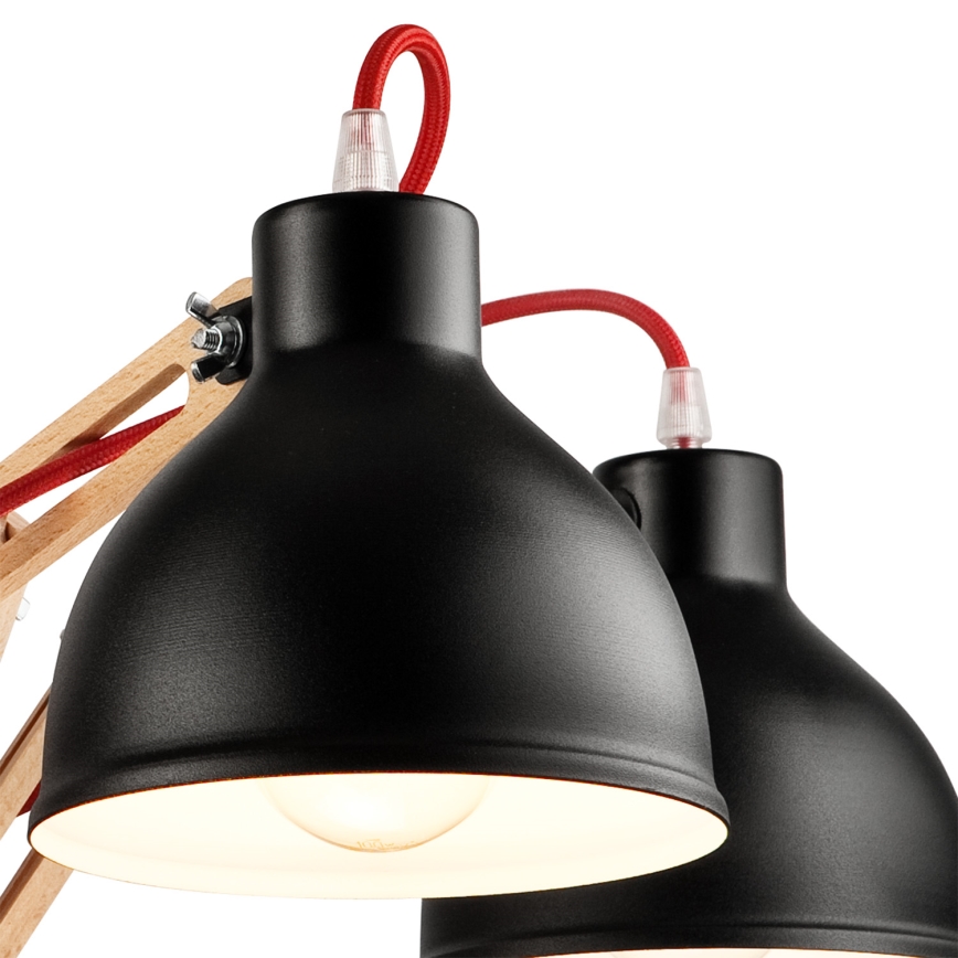 Lampadario a plafone MARCELLO 5xE27/60W/230V faggio - FSC certificato