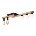 Lampadario a plafone MATTE 2xE27/15W/230V + 3xG9/5W/230V nero/quercia