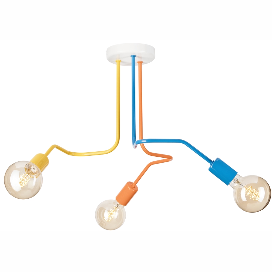 Lampadario a plafone MATYLDA 3xE27/60W/230V colorato