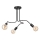 Lampadario a plafone MATYLDA 3xE27/60W/230V nero
