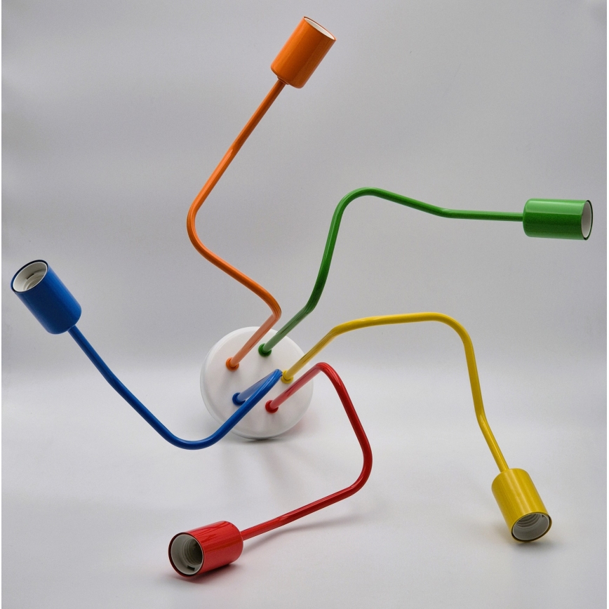 Lampadario a plafone MATYLDA 5xE27/60W/230V colorato