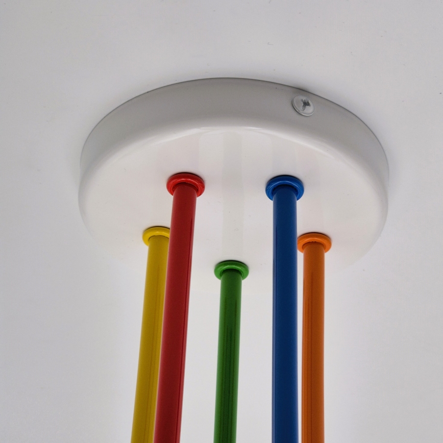 Lampadario a plafone MATYLDA 5xE27/60W/230V colorato