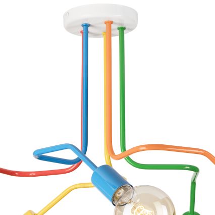 Lampadario a plafone MATYLDA 5xE27/60W/230V colorato