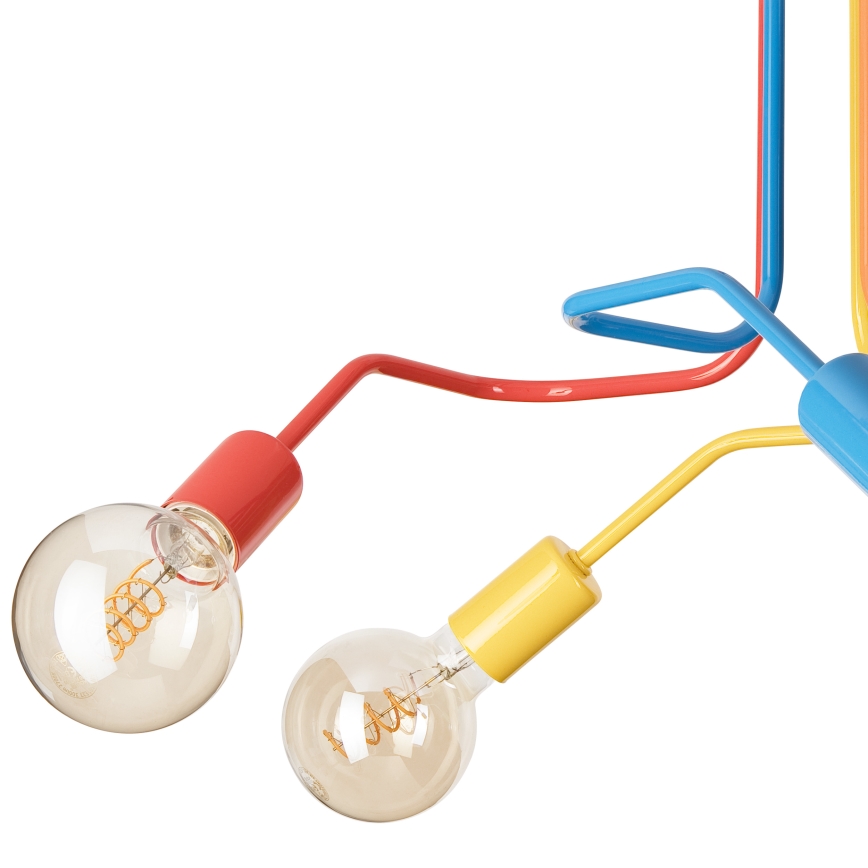 Lampadario a plafone MATYLDA 5xE27/60W/230V colorato