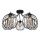 Lampadario a plafone MERCURE 5xE27/15W/230V nero