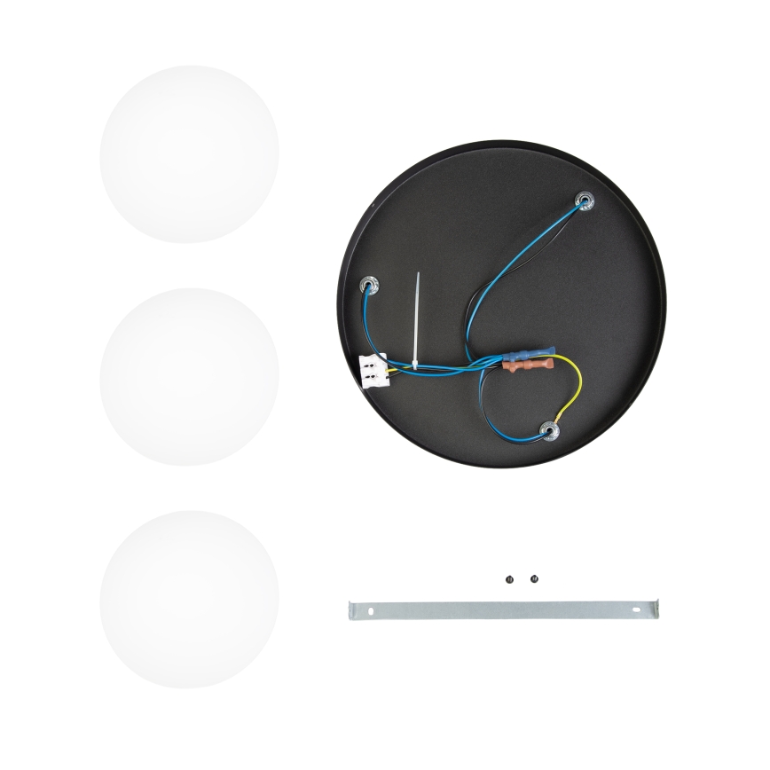 Lampadario a plafone MOONLIGHT 3xE27/15W/230V nero