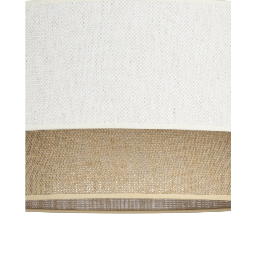 Lampadario a plafone NATIA 1xE27/60W/230V Ø 45 cm bianco/marrone