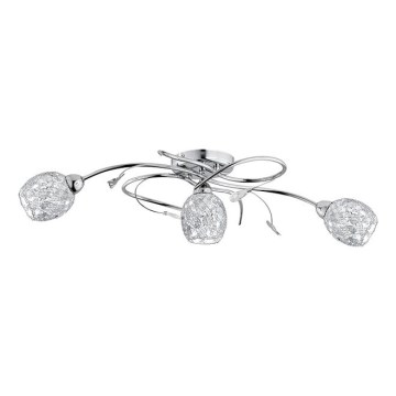 Lampadario a plafone ORLEAN 3xE14/10W/230V cromo lucido