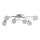 Lampadario a plafone ORLEAN 6xE14/10W/230V cromo lucido