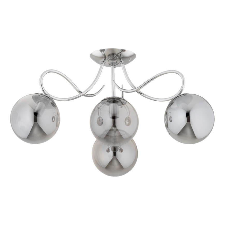Lampadario a plafone OXA 4xE14/10W/230V cromo lucido