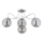 Lampadario a plafone OXA 4xE14/10W/230V cromo lucido