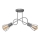 Lampadario a plafone OXFORD 2xE27/15W/230V grigio