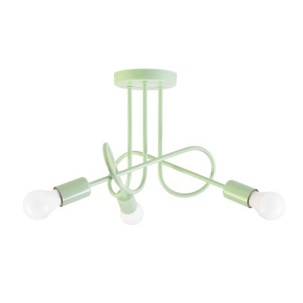 Lampadario a plafone OXFORD 3xE27/15W/230V verde