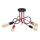 Lampadario a plafone OXFORD 4xE27/15W/230V nero/rosso