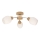 Lampadario a plafone PARMA 3xE27/40W/230V quercia