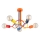 Lampadario a plafone per bambini WINGO 5xE27/15W/230V colorato