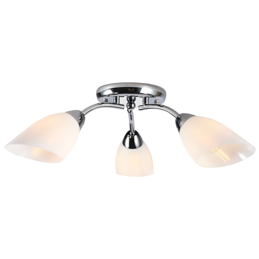 Lampadario a plafone PORTOS 3xE14/10W/230V cromato lucido