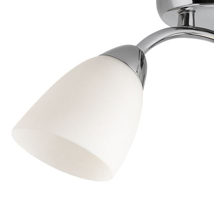 Lampadario a plafone PORTOS 3xE14/10W/230V cromato lucido