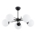 Lampadario a plafone PRIMERY 5xE14/10W/230V nero