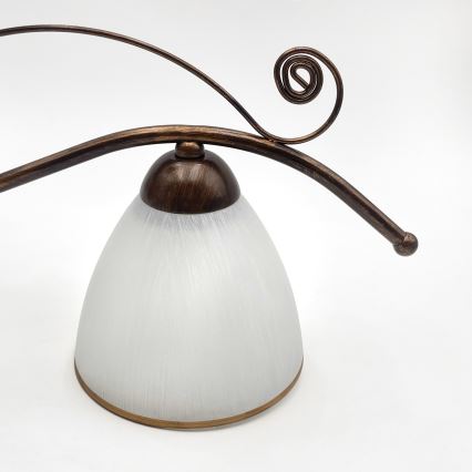 Lampadario a plafone RETRO 3xE27/60W/230V patina di bronzo