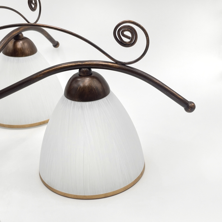 Lampadario a plafone RETRO 5xE27/60W/230V patina di bronzo