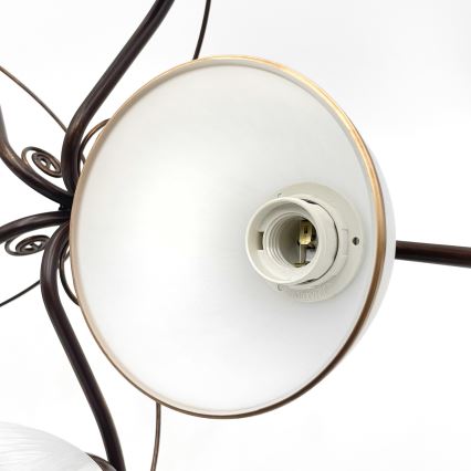 Lampadario a plafone RETRO 5xE27/60W/230V patina di bronzo