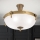 Lampadario a plafone ROCCA 4xE27/60W/230V diametro 43 cm bronzo/bianco