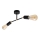 Lampadario a plafone ROSETTE 2xE27/15W/230V nero/dorato
