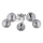 Lampadario a plafone SAVI 5xE14/10W/230V cromo lucido