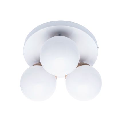 Lampadario a plafone SFERA WOOD 3xE14/40W/230V