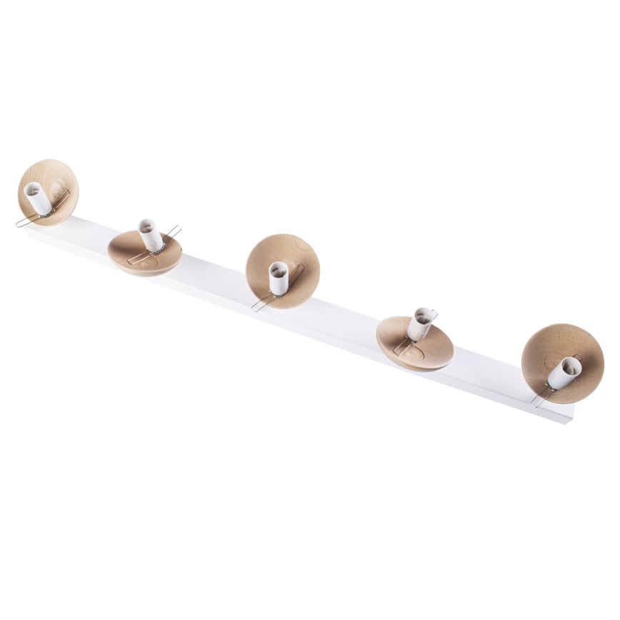 Lampadario a plafone SFERA WOOD 5xE14/40W/230V
