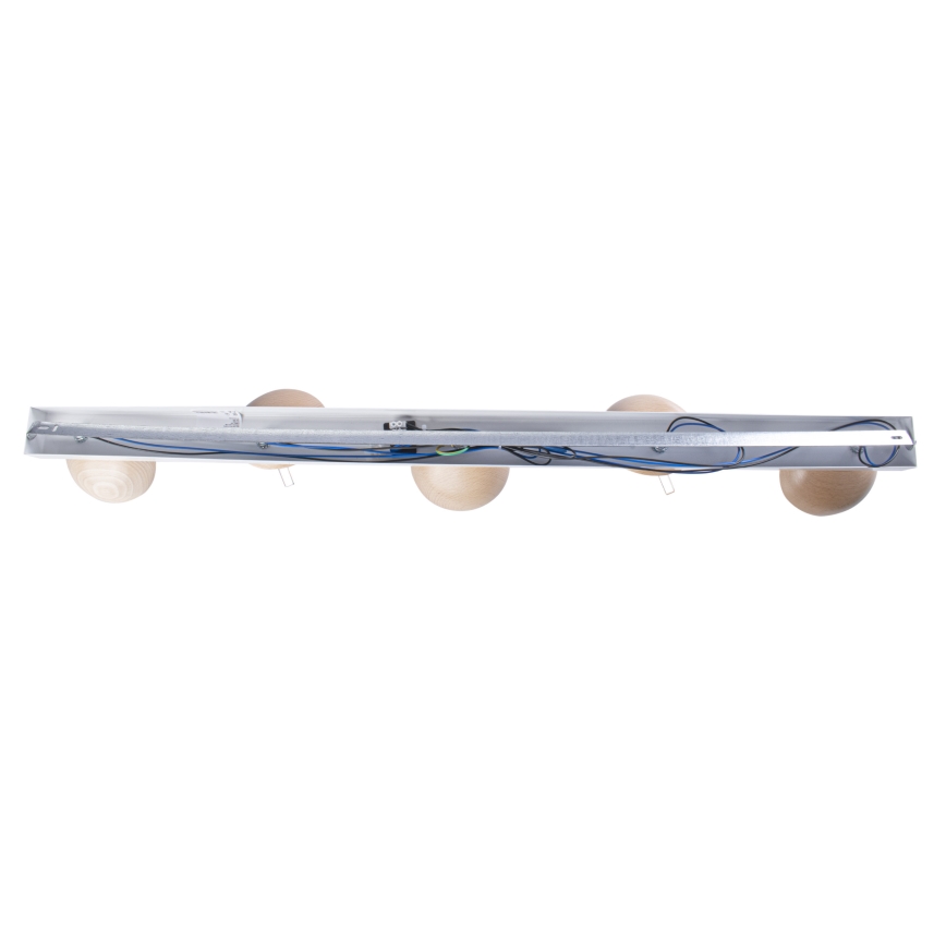 Lampadario a plafone SFERA WOOD 5xE14/40W/230V