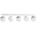 Lampadario a plafone SFERA WOOD 5xE14/40W/230V