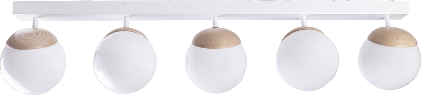 Lampadario a plafone SFERA WOOD 5xE14/40W/230V