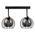 Lampadario a plafone SOLO BLACK 2xE27/60W/230V nero/oro