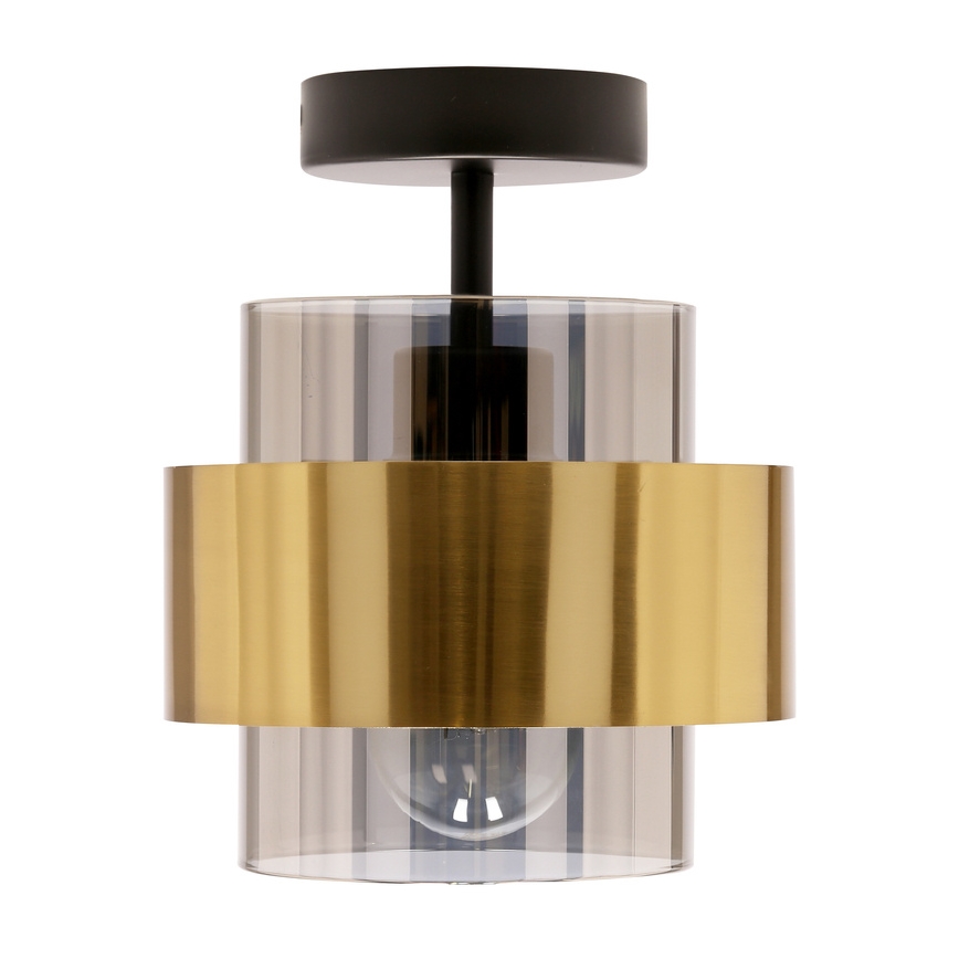 Lampadario a plafone SPIEGA 1xE27/60W/230V oro/nero