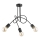 Lampadario a plafone TANGO 3xE27/15W/230V nero