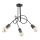 Lampadario a plafone TANGO 3xE27/15W/230V nero