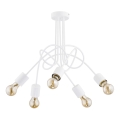 Lampadario a plafone TANGO 5xE27/15W/230V bianco