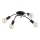 Lampadario a plafone TORIZO 4xE27/15W/230V nero