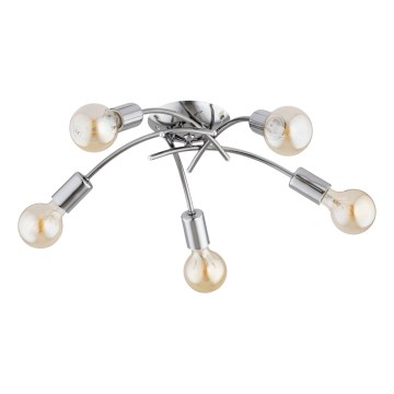 Lampadario a plafone TORIZO 5xE27/15W/230V cromo lucido