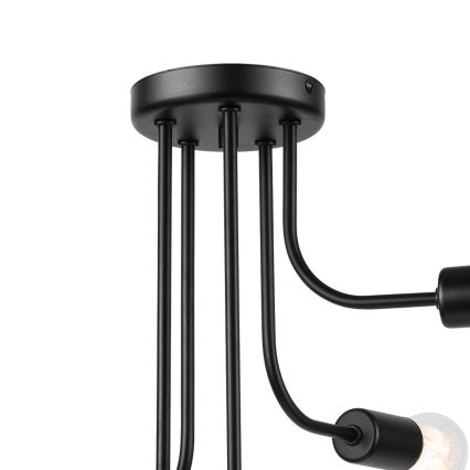 Lampadario a plafone TRINITY 5xE27/15W/230V nero
