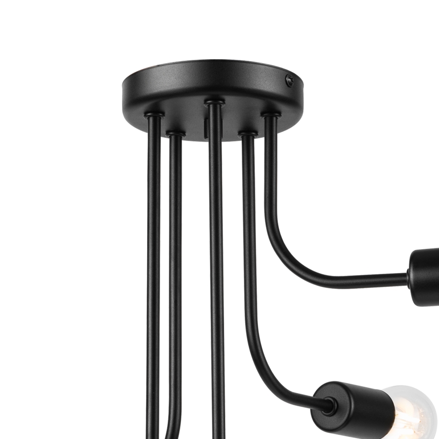 Lampadario a plafone TRINITY 5xE27/15W/230V nero