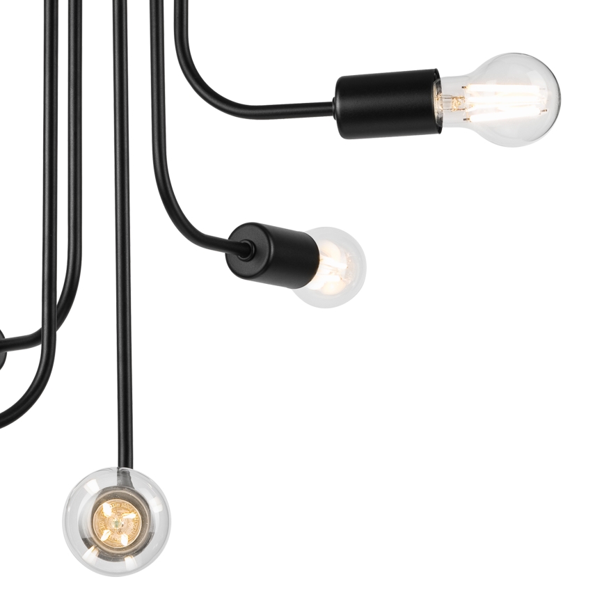 Lampadario a plafone TRINITY 5xE27/15W/230V nero