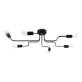 Lampadario a plafone VECTOR 6xE27/15W/230V nero