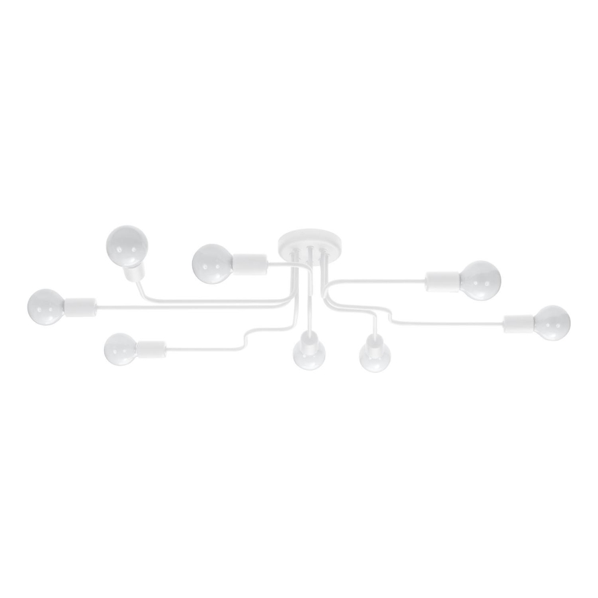 Lampadario a plafone VECTOR 8xE27/15W/230V bianco